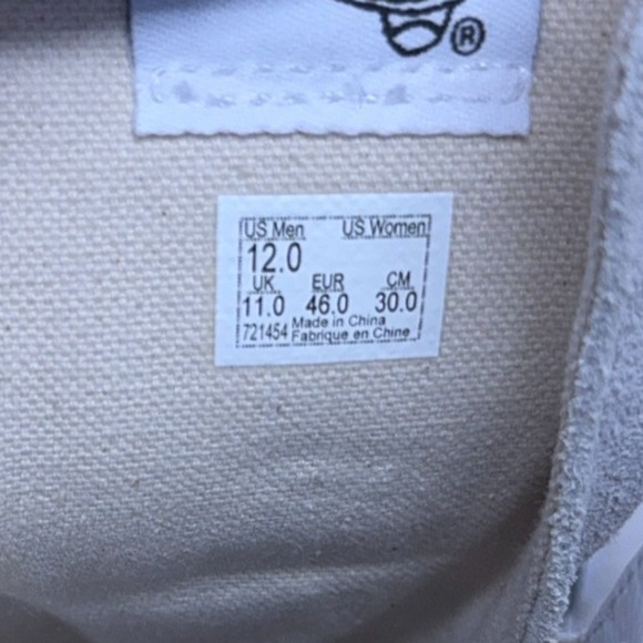 VANS Sk8-Hi CAP LX Reissue True White Black Checkerboard VN0A3WM127I Mens Sz 12 - Picture 8 of 9